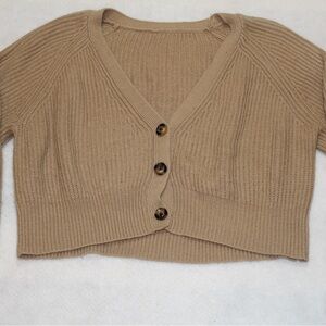 SHEIN Tan Knit Sweater